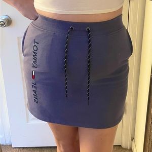 Tommy Jeans | Purple Elastic Short Skirt | Cotton |Medium